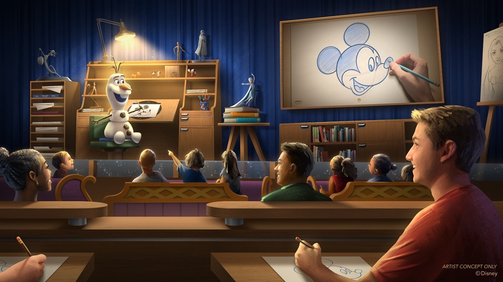 Olaf Draws! Coming To The Magic of Disney Animation