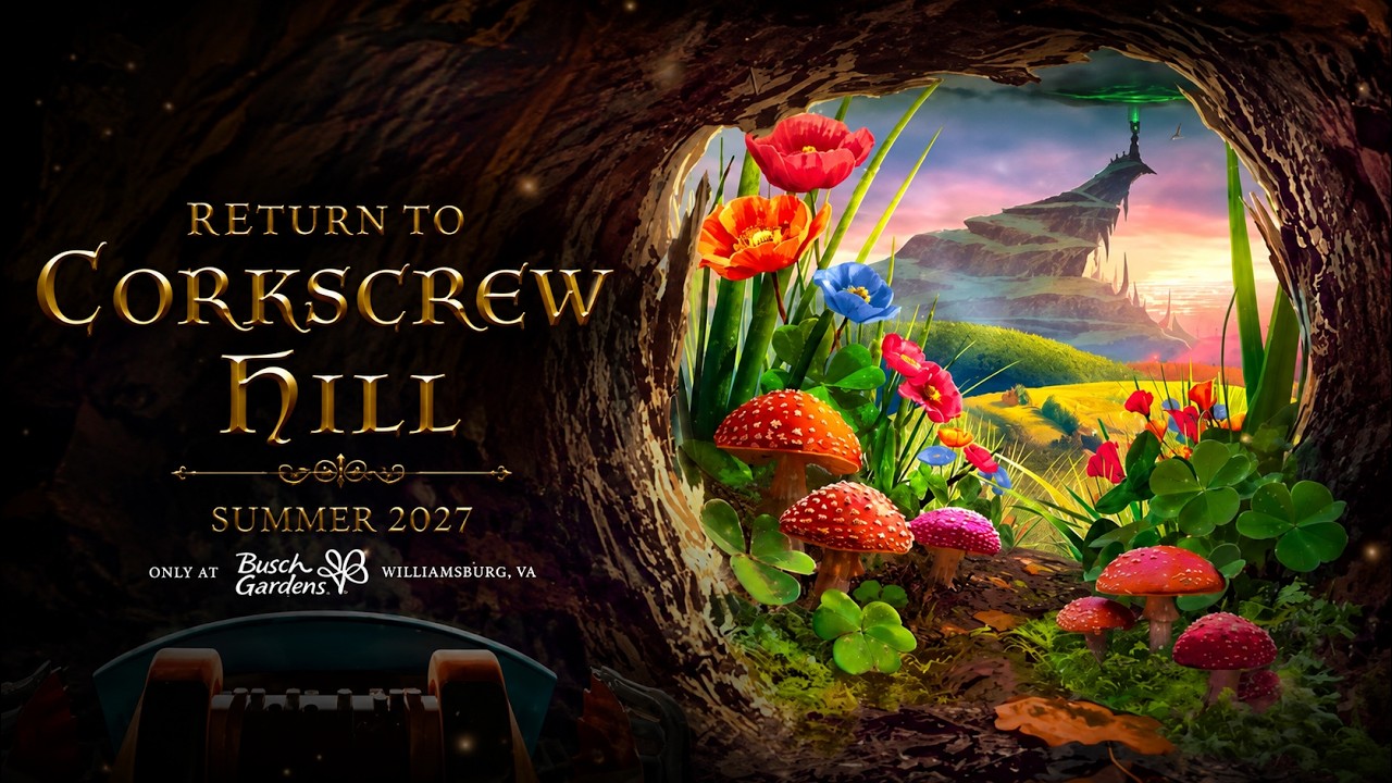 Busch Gardens Williamsburg Reviving a Classic with Return to Corkscrew Hill for 2027 